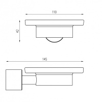 Мыльница с держателем ABBER Osten 316 AA185A8BST сталь брашированная - Gidratop.ru изображение