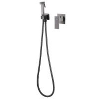 Смеситель ABBER Daheim AF8225NG с гигиеническим душем, никель - Gidratop.ru изображение