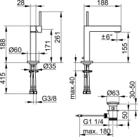Смеситель Keuco Edition 90 59002 010000 для раковины - Gidratop.ru изображение