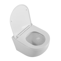 Комплект 3 в 1 Унитаз подвесной с сиденьем BelBagno UNO BB3105CHR/SC + Система инсталляции для унитазов BelBagno BB002-80  с кнопкой смыва BB014-SR-BIANCO - Gidratop.ru изображение