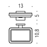 Colombo Basic Q Мыльница, цвет: хром/матовое стекло - Gidratop.ru изображение