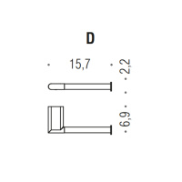 Colombo Mini Держатель т/б правый, цвет: PVD золото матовое - Gidratop.ru изображение