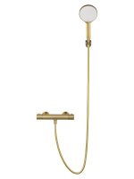 Смеситель для душа с термостатом WONZON & WOGHAND INN 3, Брашированное золото (WW-B2065-A-BG) - Gidratop.ru изображение