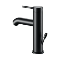 Смеситель Keuco Ixmo Soft 59502372000 для раковины, с донным клапаном, цвет черный матовый - Gidratop.ru изображение