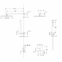 Душевая система ABBER Daheim AF8219W скрытого монтажа без излива, белая матовая - Gidratop.ru изображение