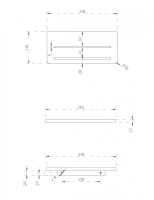 Полочка для ванной комнаты ABBER Stein AS1653 белая матовая - Gidratop.ru изображение