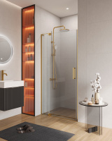 Душевая дверь в нишу CEZARES SLIDER-B-1-100/110-C-BORO - Gidratop.ru изображение