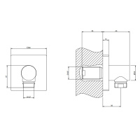 Gessi Emporio shower вывод воды, цвет: Chrome - Gidratop.ru изображение
