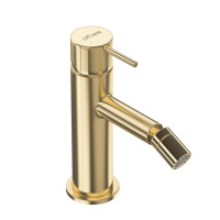 LEAF-BSM-L-SR Смеситель для биде однорычажный, с донным клапаном, исполнение Sunrise - Gidratop.ru изображение