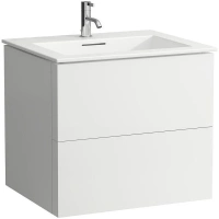 Тумба c раковиной Laufen Kartell подвесная 60 см, цвет белый матовый, 8.6033.3.640.104.1 - Gidratop.ru изображение