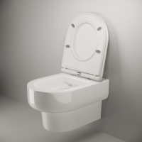 Подвесной унитаз Brick Rimless - Gidratop.ru изображение