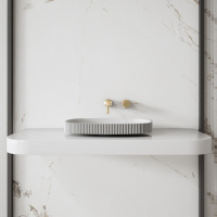 Раковина накладная ABBER Stein AS2601 белая матовая - Gidratop.ru изображение