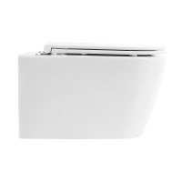 Унитаз подвесной безободковый BelBagno MARINO BB105CHR/BB870SC - Gidratop.ru изображение