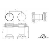 GESSI Origini внешние части встроенного термост смесителя для ванны на 2 позиц, в компл с отд вставкой, цвет: Black XL - Gidratop.ru изображение