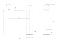 Смеситель ABBER Perfekte 316 AF8A101BGGS сенсорный для раковины, оружейная сталь брашированная - Gidratop.ru изображение