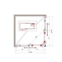 Душевой уголок BelBagno UNO-195-A-2-85-C-Cr - Gidratop.ru изображение