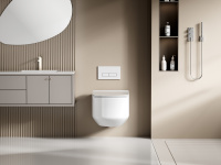 Унитаз ABBER Bequem AC1130 подвесной белый, безободковый, смыв торнадо - Gidratop.ru изображение