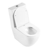 Унитаз-компакт безободковый BelBagno SFERA-R BB2141CPR/BB870SC - Gidratop.ru изображение