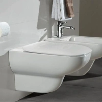 Подвесной безободковый унитаз Villeroy&Boch Joyce 5607 HR01 с крышкой-сиденьем soft close - Gidratop.ru изображение