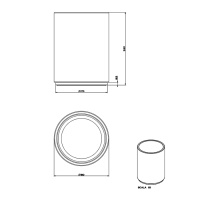 Gessi Tondo корзина для мусора цвет:  белая/Black XL - Gidratop.ru изображение