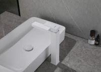 Смеситель ABBER Daheim AF8211W для раковины, белый матовый - Gidratop.ru изображение