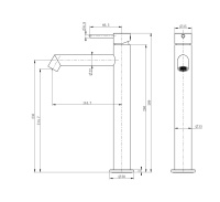 Смеситель для раковины высокий WONZON & WOGHAND, Белый матовый (WW-H1064-MW) - Gidratop.ru изображение