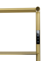 Полотенцесушитель электрический WONZON & WOGHAND DÜSSELDORF, Брашированное золото (WW-A208-BG) - Gidratop.ru изображение