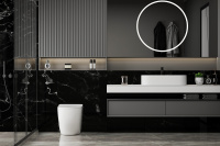 Унитаз ABBER Bequem AC1111T приставной белый, безободковый, смыв торнадо - Gidratop.ru изображение