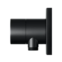 Переключатель потоков Keuco Ixmo 59556370202 на 2 потребителя, с выводом для шланга и держателем лейки, черный матовый - Gidratop.ru изображение