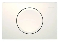 Смывная клавиша Geberit Delta15, смыв/стоп: альпийский белый, 115.109.11.1 - Gidratop.ru изображение