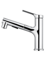 Смеситель для раковины с выдвижным изливом WONZON & WOGHAND, Хром (WW-A40862-CR) - Gidratop.ru изображение