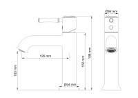 Смеситель для раковины WONZON & WOGHAND TOR, Хром (WW-88018073-CR) - Gidratop.ru изображение