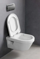 Подвесной безободковый унитаз Villeroy&Boch Architectura 5684R001/98M9C101 DirectFlush, крышка микролифт - Gidratop.ru изображение