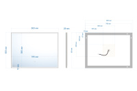 Зеркало ABBER See AG6108SL-0.8 с подсветкой, сенсорный выключатель, диммер - Gidratop.ru изображение