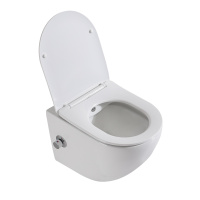 UNO Унитаз подвесной с сиденьем и креплением с функцией биде и смесителем BB3105CHR-BS/SC - Gidratop.ru изображение