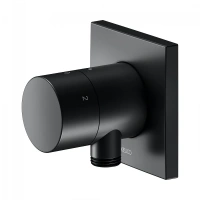 Переключатель потоков Keuco Ixmo 59549370202 на 3 потребителя, выводом для шланга и держателем лейки DN 15, черный матовый - Gidratop.ru изображение