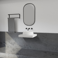 Раковина накладная ABBER Stein AS2605 белая матовая - Gidratop.ru изображение