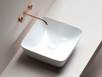 Умывальник чаша FORM накладная квадратная 420x420x145мм - Gidratop.ru изображение