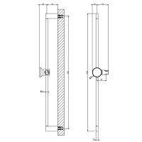 GESSI ORIGINI штанга для душа 835 мм., цвет Brushed Brass PVD - Gidratop.ru изображение