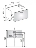 Тумба под раковину Keuco Royal Universe 32760 280000 79.6х45x48.7 см кашемир - Gidratop.ru изображение