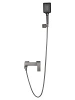 Смеситель для ванны с душем WONZON & WOGHAND CUBE 2.0, Темный графит (WW-88037068-BGM) - Gidratop.ru изображение