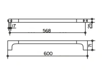 Полотенцедержатель Keuco Edition 400 11501 010600, 60 см, хром - Gidratop.ru изображение