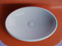 Умывальник чаша накладная овальная Element 560x390x150мм - Gidratop.ru изображение