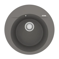 Кухонная мойка Lemark Sula 9910005, 50 см, материал искусственный камень, серый шёлк - Gidratop.ru изображение