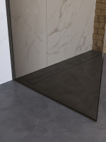 Душевая перегородка BelBagno UNO-L-1-TB-90-BR-GM - Gidratop.ru изображение