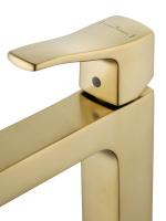 Смеситель для раковины высокий WONZON & WOGHAND FLEX, Брашированное золото (WW-88019072-BG) - Gidratop.ru изображение