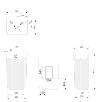 Раковина отдельностоящая ABBER Stein AS2505-H белая матовая - Gidratop.ru изображение