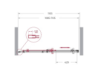 Душевая дверь BelBagno MARINO-BF-1-110-C-Cr - Gidratop.ru изображение