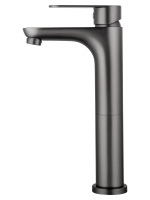 Смеситель для раковины высокий WONZON & WOGHAND ALFA, Темный графит (WW-A40232-BGG) - Gidratop.ru изображение