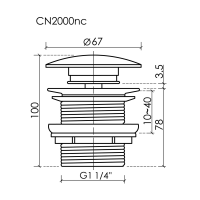 Донный клапан не нажимной - Gidratop.ru изображение